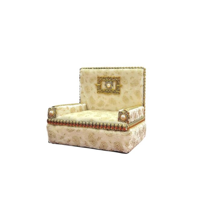 Royal Brocade Deity Singhasan / Royal Pooja Couch - Image 5
