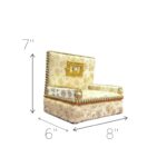 Royal Brocade Deity Singhasan / Royal Pooja Couch - Image 6