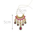 Exquisite Ruby & Emerald-Tone Kundan Necklace for Laddu Gopal - Image 6