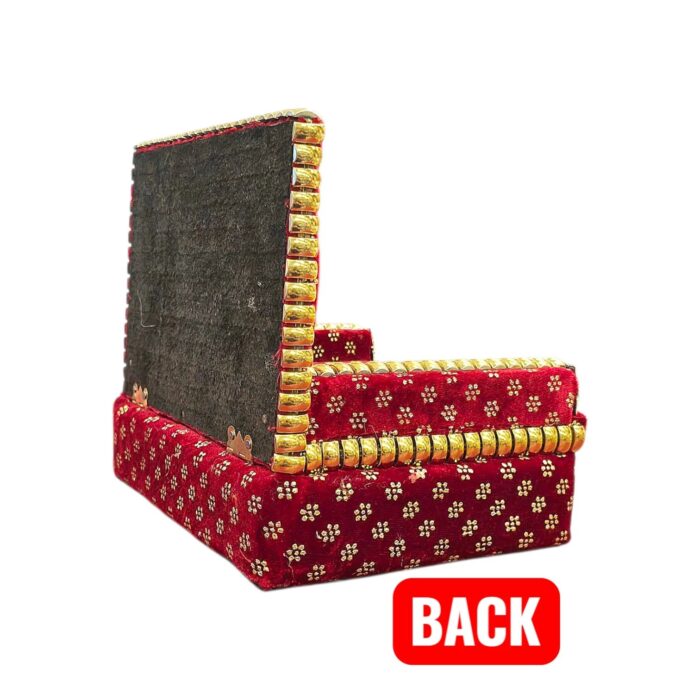 Royal Velvet Wooden Deity Singhasan - Image 6