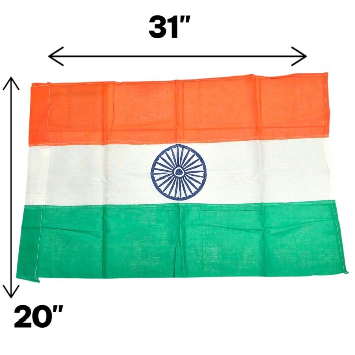 Indian National Tricolor Flag - 20 Inch x 31 Inch - Image 2