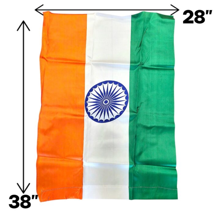Indian National Tricolor Flag - 28" x 38" - Image 3