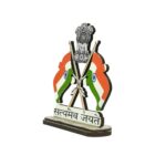 Dual Tricolor Flag Showpiece - 4 Inch - Image 4