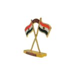 Dual Indian Tricolor Flag Showpiece - 4 inch - Image 4