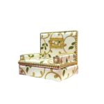 Royal Floral Upholstered Deity Singhasan - Image 7