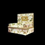 Royal Floral Upholstered Deity Singhasan - Image 4