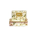 Royal Floral Upholstered Deity Singhasan - Image 2