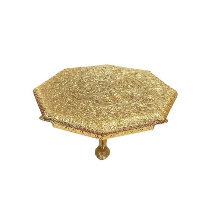 Hexagonal Pooja Choki - 8 Inch - Image 2