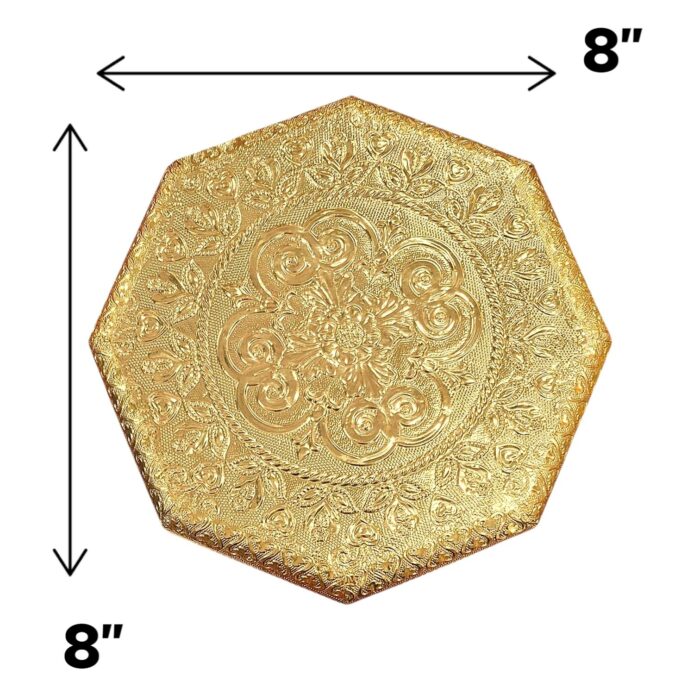 Hexagonal Pooja Choki - 8 Inch - Image 6