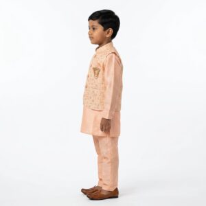 Stylish Boys Kurta Pajama with Matching Festive Jacket
