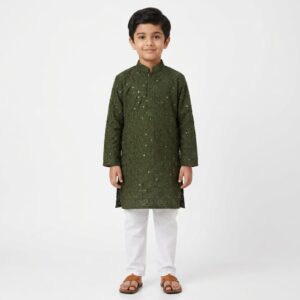 Festive Kurta Pajama for Boys | Embroidery Kurta set