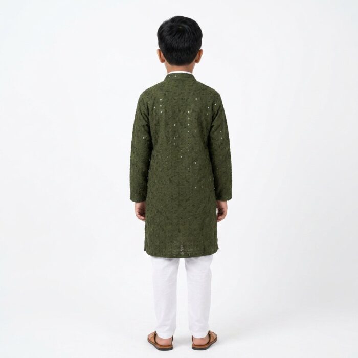 Kids Party wear Cotton Kurta Pajama Set for Boys 7 Years