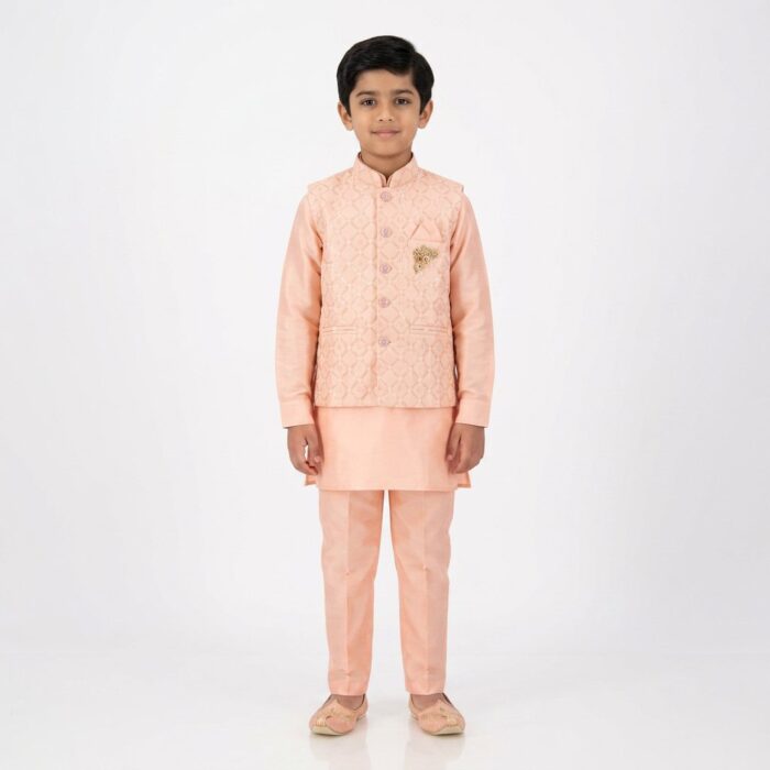Festive Kids Kurta Pajama Outfit for Diwali and Weddings