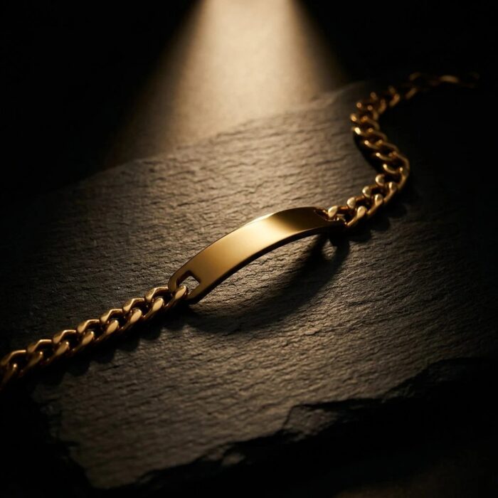 Gold Plated Stainless Steel Bracelet for Men | Anti Tarnish Jewelry - Image 2