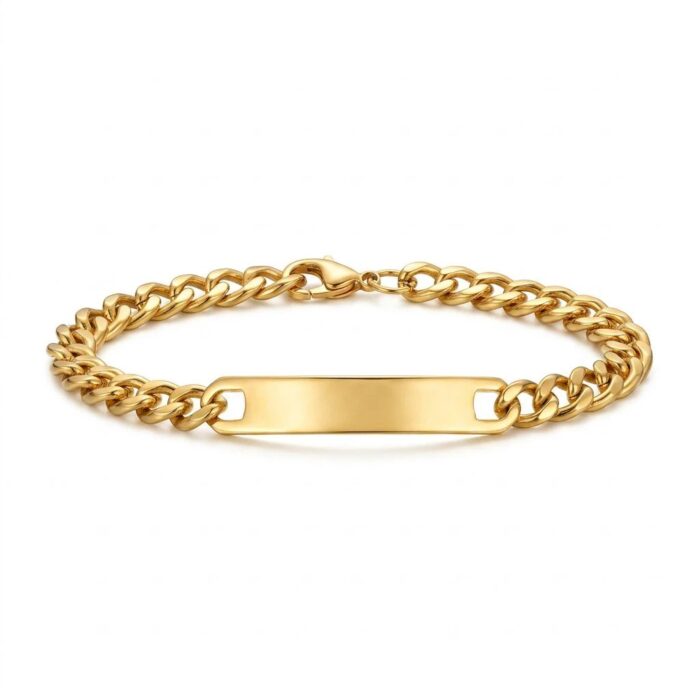 Gold Plated Stainless Steel Bracelet for Men | Anti Tarnish Jewelry - Image 7