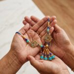 Bhai Bhabhi Rakhi combo | Bhai Rakhi and Bhabhi Lumba Rakhi set - Image 4