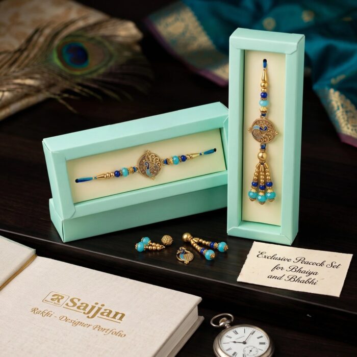 Bhai Bhabhi Rakhi combo | Bhai Rakhi and Bhabhi Lumba Rakhi set - Image 6