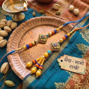 Bhaiya Rakhi and Bhabhi Lumba Rakhi set | Lowest Hamper Cost in Canada