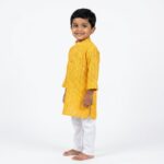 Kids Party wear Cotton Kurta Pajama Set for Boys 3-4 Years