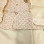 Kids Kurta Pajama Set with Koti Jacket - 6 years | 3 Pc ethnic wear - Image 5