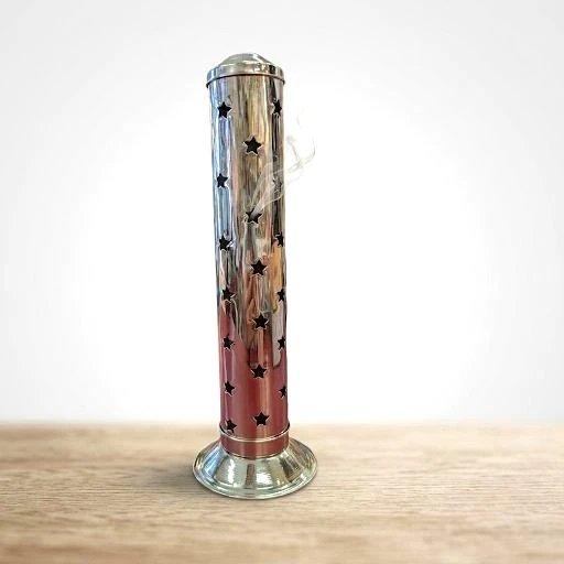 image (306).webp Metal Tower Incense Holder – Steel – STAR - Image 1