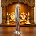 Metal Tower Incense Holder – Steel – STAR - Image 2