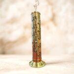 Brass incense stick holder for ash free burning | Tower Incense burner