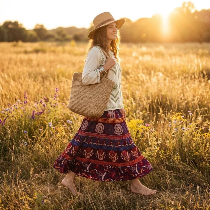 Cotton Skirt | Long Skirt for Women - Image 2