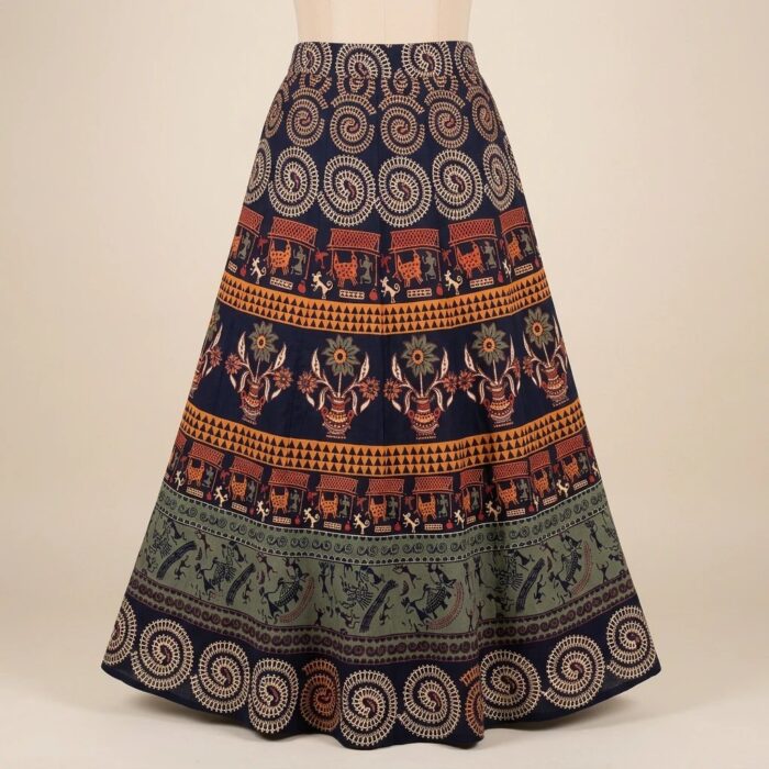 Stylish Boho Cotton Skirt | Women Cotton Printed Skirt