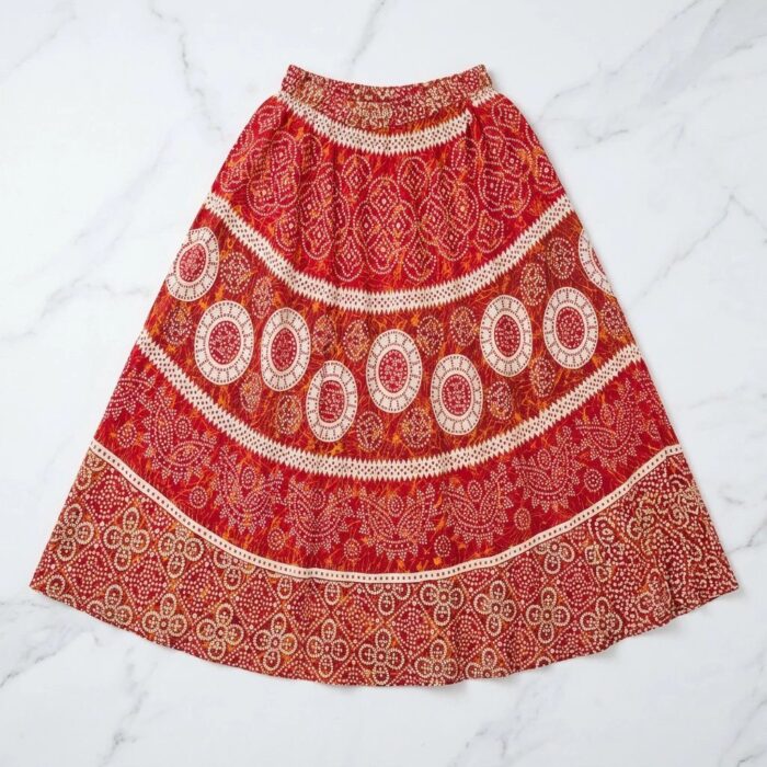 Long cotton skirt for women
