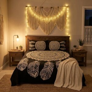 Elegant Jaipuri Cotton Queen Bedsheet with Pillow cover set
