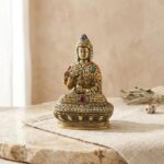 Brass Handcrafted Buddha Statue - Image 2