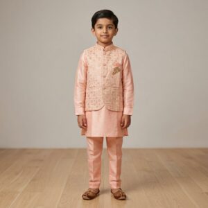 Festive Kids Kurta Pajama Outfit for Diwali and Weddings