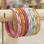 Pastel Multi color Glass Bangles