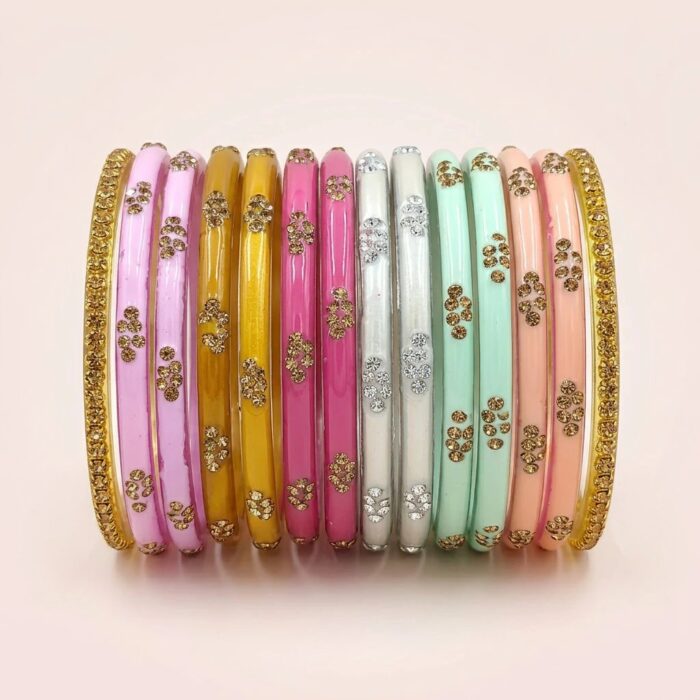 Elegant Glass Bangles in trending Pastel Colors
