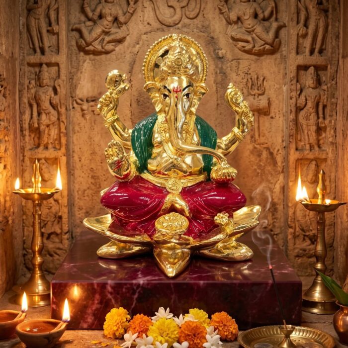 Ganesha Idol - Perfect size for Home Mandir and Gifts