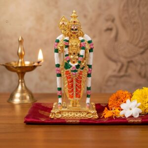 Pure Gold plated Lord Murugan Idol for home Mandir