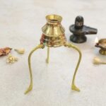 Brass Jaldhari Tripod Stand for Shivling Abhishek - 5.5inch
