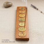 7 Chakra incense stick burner set | Metal incense burners