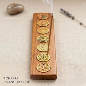 7 Chakra incense stick burner set | Metal incense burners