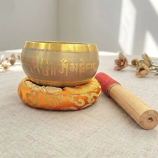 image (315).webp 5 inches - Premium Etched Tibetan Singing Bowl Set - Grey - Image 1