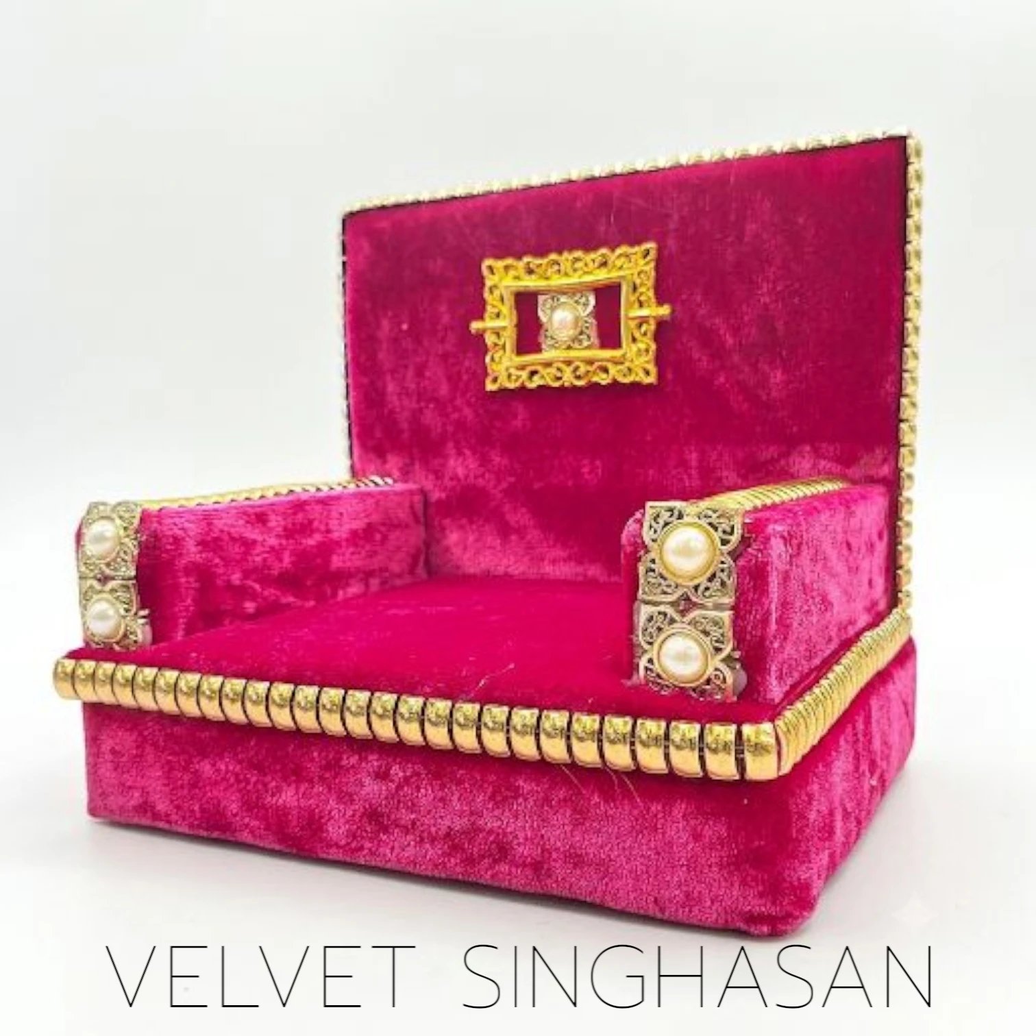 image (324).webp Velvet Sofa Singhasan - Pink - Large with Box | Laddu Gopal Singhasan - Image 1