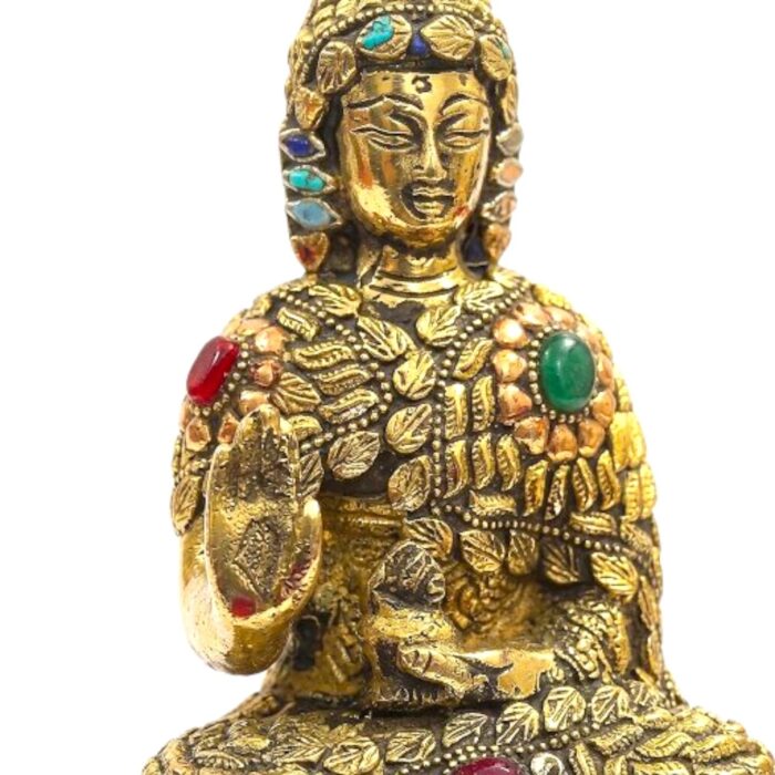 Brass Handcrafted Buddha Statue - Image 6