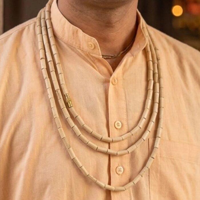 Tulsi Kanthi Mala - Handcrafted Barrel-Cut - Image 3