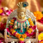 Exquisite Ruby & Emerald-Tone Kundan Necklace for Laddu Gopal - Image 2