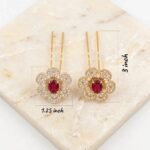 American Diamond stone Juda Pins | Bun pins to pair with ethnic Dresses