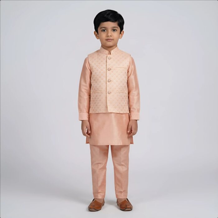 Festive Kids Kurta Pajama Outfit for Diwali and Weddings
