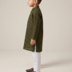 Kids Party wear Cotton Kurta Pajama Set for Boys 3-4 Years
