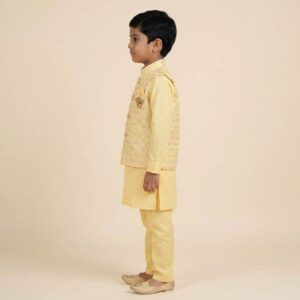 Stylish Boys Kurta Pajama with Matching Festive Jacket