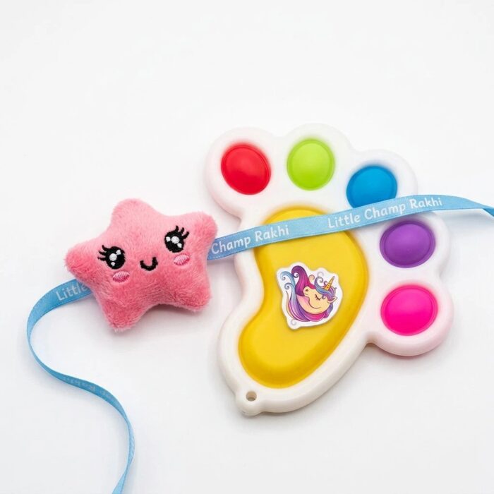 Cartoon Kids Rakhi with Toy - Image 3